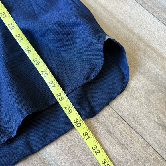 ermenegildo zegna men’s button down cotton shirt navy size large - Picture 2 of 6